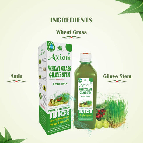 Axiom Wheat Grass Giloye Stem Juice